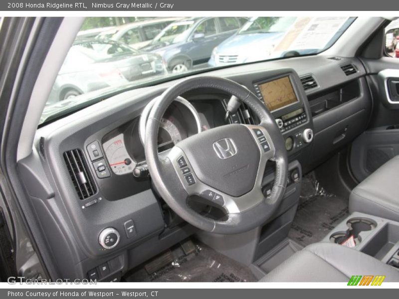 Nimbus Gray Metallic / Gray 2008 Honda Ridgeline RTL