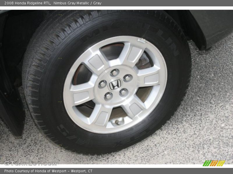 Nimbus Gray Metallic / Gray 2008 Honda Ridgeline RTL