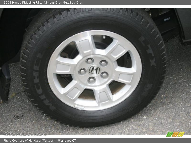 Nimbus Gray Metallic / Gray 2008 Honda Ridgeline RTL