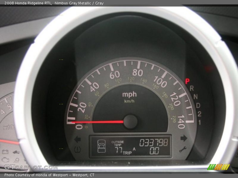 Nimbus Gray Metallic / Gray 2008 Honda Ridgeline RTL