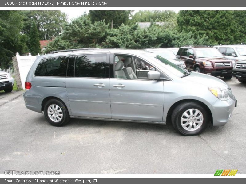 Nimbus Gray Metallic / Gray 2008 Honda Odyssey EX-L