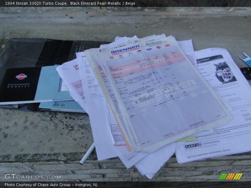 Black Emerald Pearl Metallic / Beige 1994 Nissan 300ZX Turbo Coupe