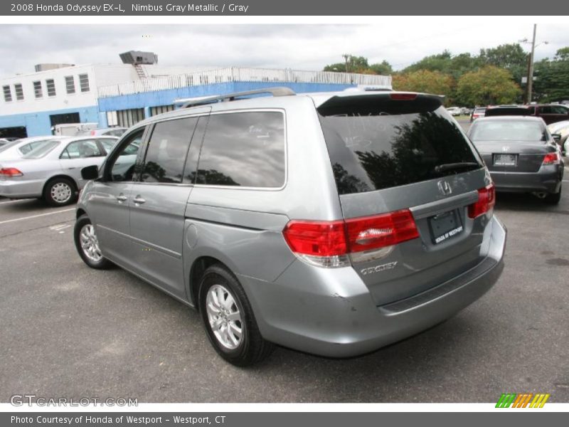 Nimbus Gray Metallic / Gray 2008 Honda Odyssey EX-L