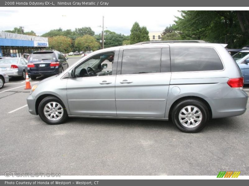 Nimbus Gray Metallic / Gray 2008 Honda Odyssey EX-L