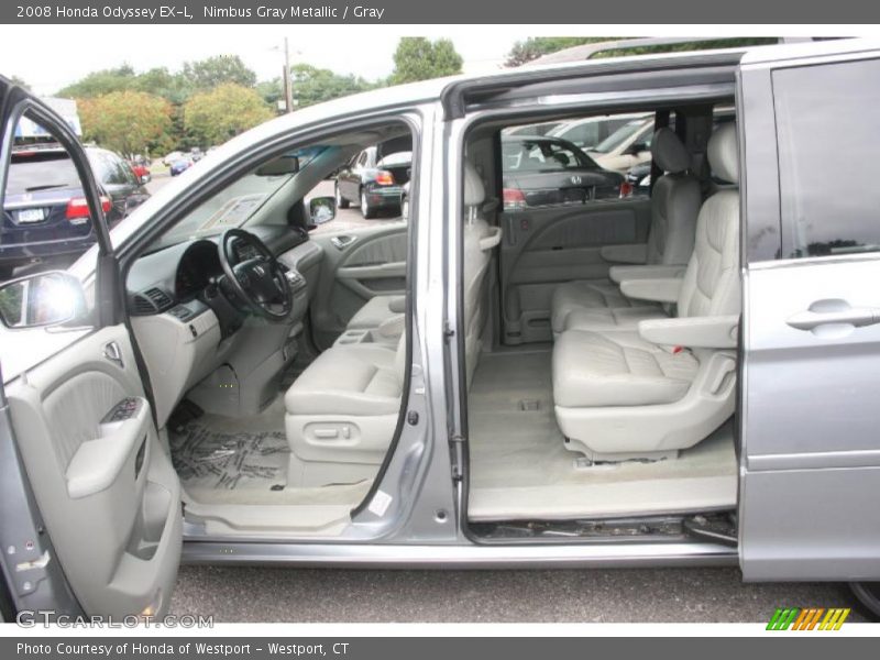 Nimbus Gray Metallic / Gray 2008 Honda Odyssey EX-L