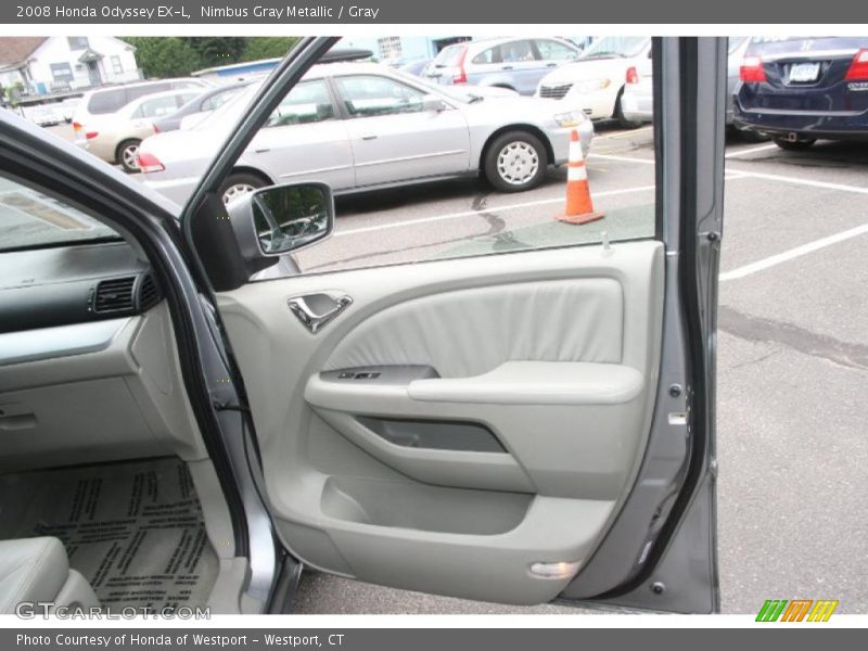 Nimbus Gray Metallic / Gray 2008 Honda Odyssey EX-L