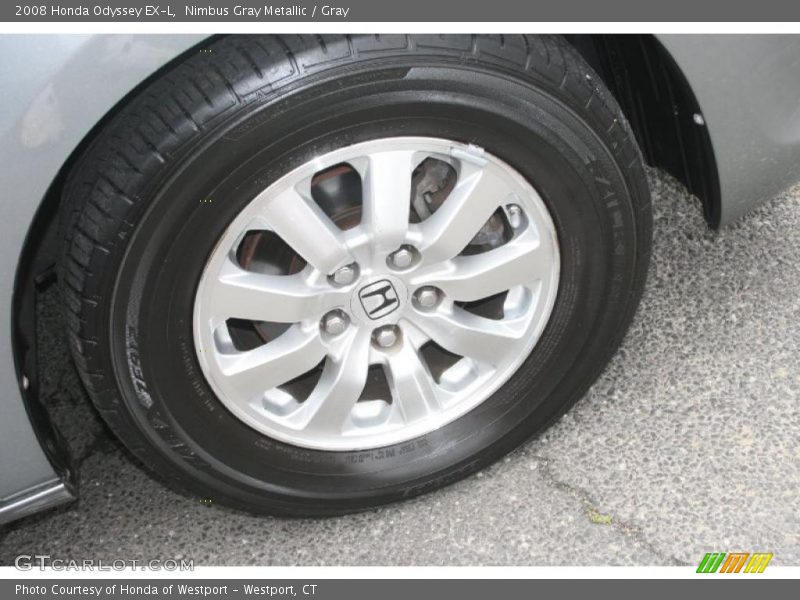 Nimbus Gray Metallic / Gray 2008 Honda Odyssey EX-L