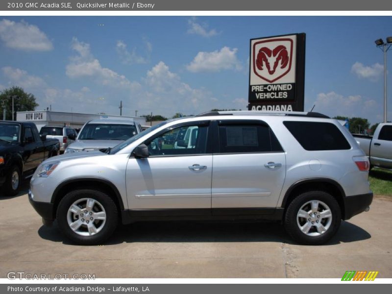 Quicksilver Metallic / Ebony 2010 GMC Acadia SLE