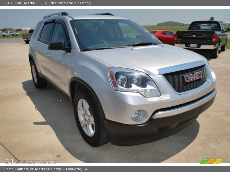 Quicksilver Metallic / Ebony 2010 GMC Acadia SLE