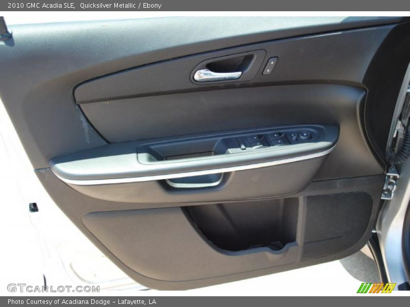 Quicksilver Metallic / Ebony 2010 GMC Acadia SLE