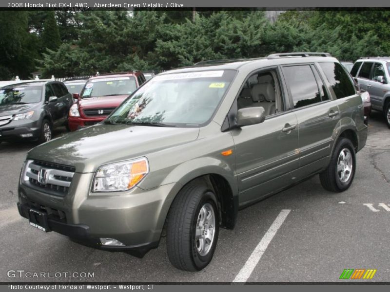 Aberdeen Green Metallic / Olive 2008 Honda Pilot EX-L 4WD