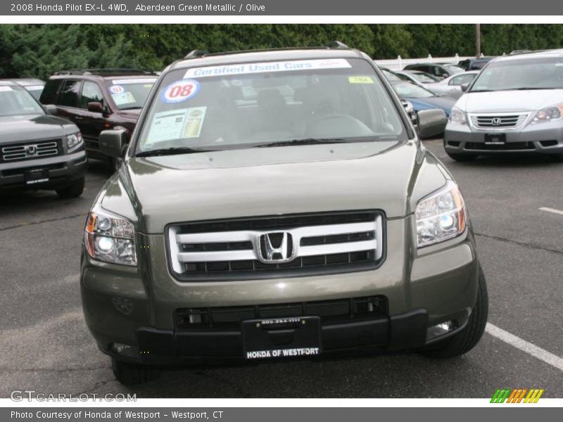 Aberdeen Green Metallic / Olive 2008 Honda Pilot EX-L 4WD