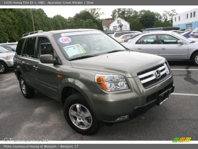 Aberdeen Green Metallic / Olive 2008 Honda Pilot EX-L 4WD