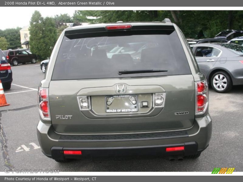 Aberdeen Green Metallic / Olive 2008 Honda Pilot EX-L 4WD