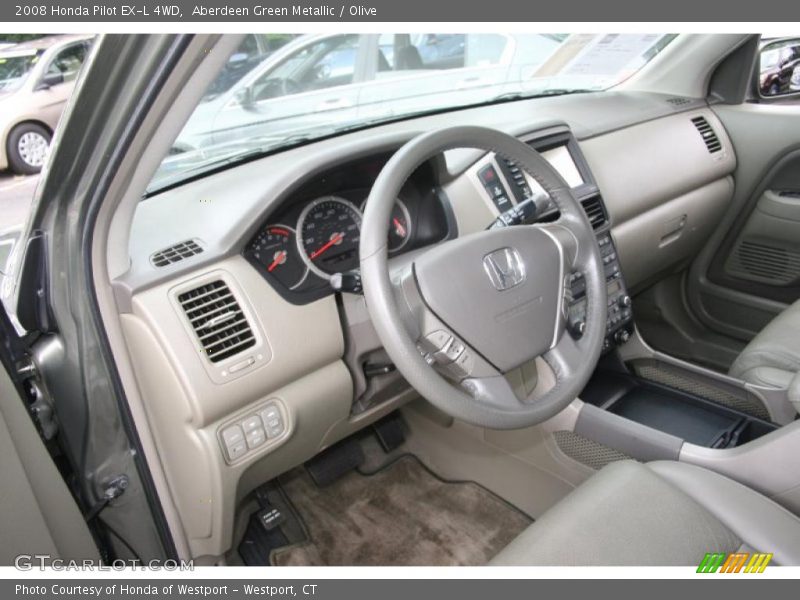 Aberdeen Green Metallic / Olive 2008 Honda Pilot EX-L 4WD