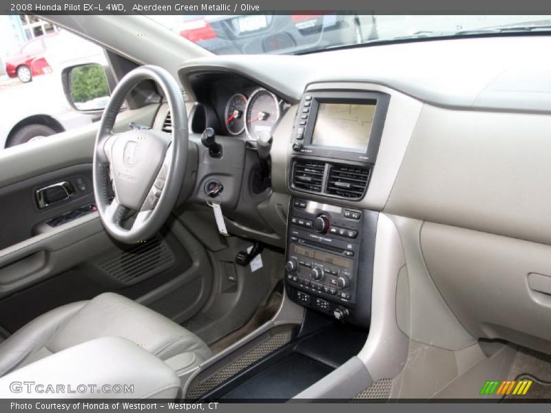 Aberdeen Green Metallic / Olive 2008 Honda Pilot EX-L 4WD