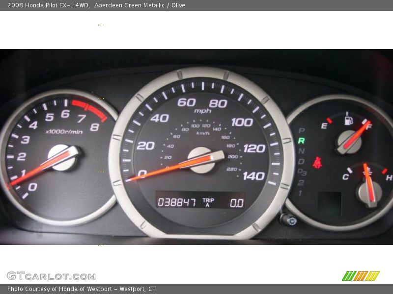 Aberdeen Green Metallic / Olive 2008 Honda Pilot EX-L 4WD