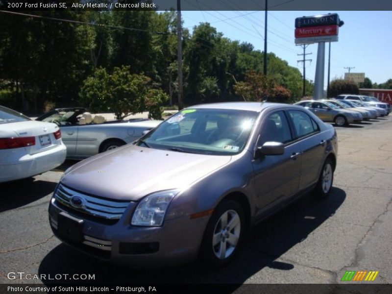 Alloy Metallic / Charcoal Black 2007 Ford Fusion SE