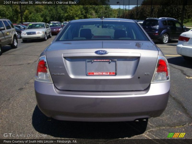 Alloy Metallic / Charcoal Black 2007 Ford Fusion SE