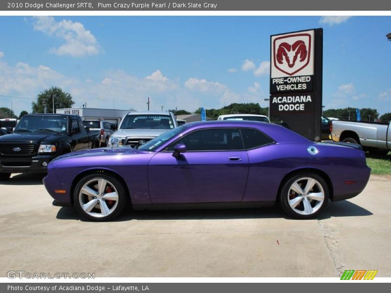 Plum Crazy Purple Pearl / Dark Slate Gray 2010 Dodge Challenger SRT8
