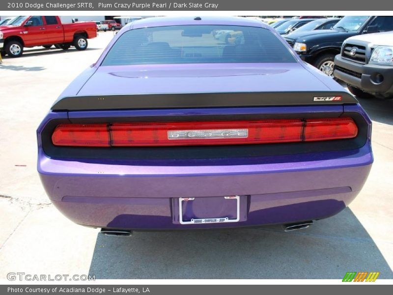 Plum Crazy Purple Pearl / Dark Slate Gray 2010 Dodge Challenger SRT8