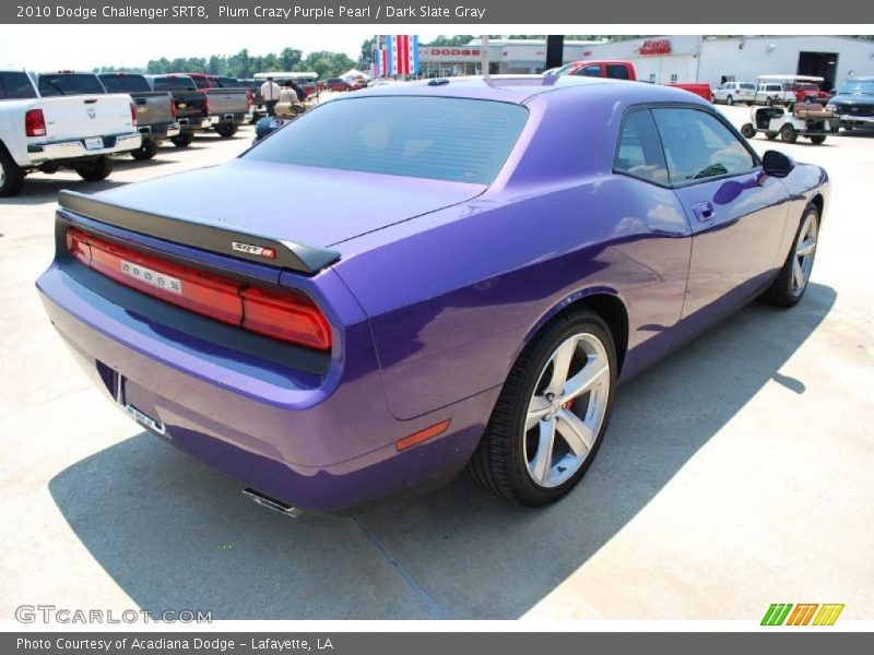 Plum Crazy Purple Pearl / Dark Slate Gray 2010 Dodge Challenger SRT8