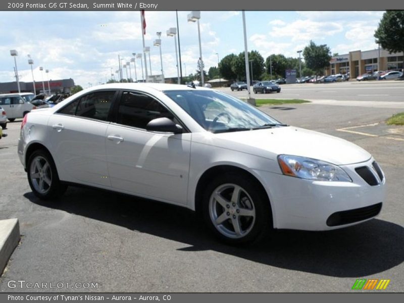 Summit White / Ebony 2009 Pontiac G6 GT Sedan