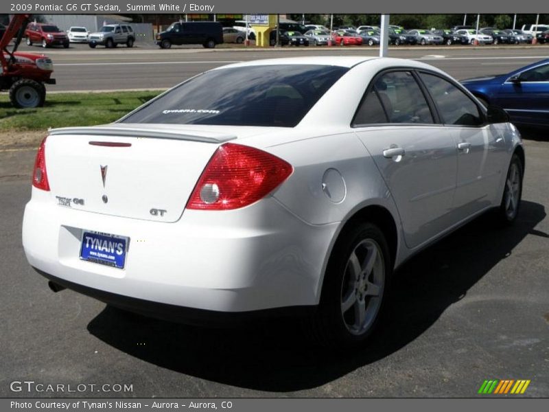 Summit White / Ebony 2009 Pontiac G6 GT Sedan