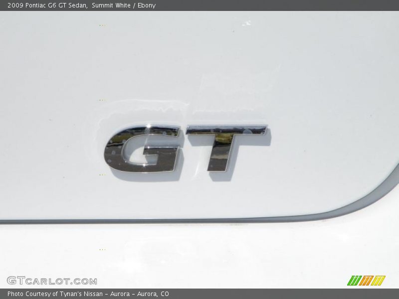 Summit White / Ebony 2009 Pontiac G6 GT Sedan