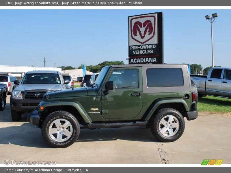 Jeep Green Metallic / Dark Khaki/Medium Khaki 2008 Jeep Wrangler Sahara 4x4