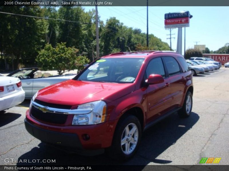 Salsa Red Metallic / Light Gray 2006 Chevrolet Equinox LT AWD