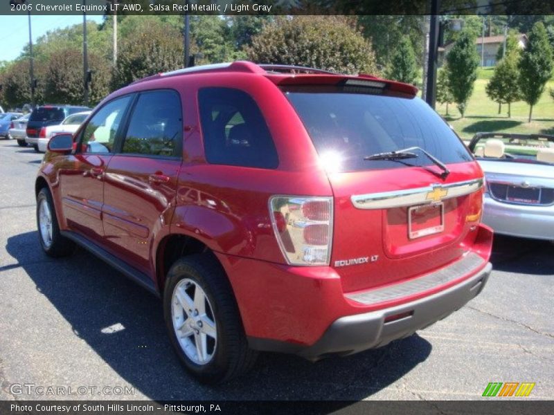 Salsa Red Metallic / Light Gray 2006 Chevrolet Equinox LT AWD