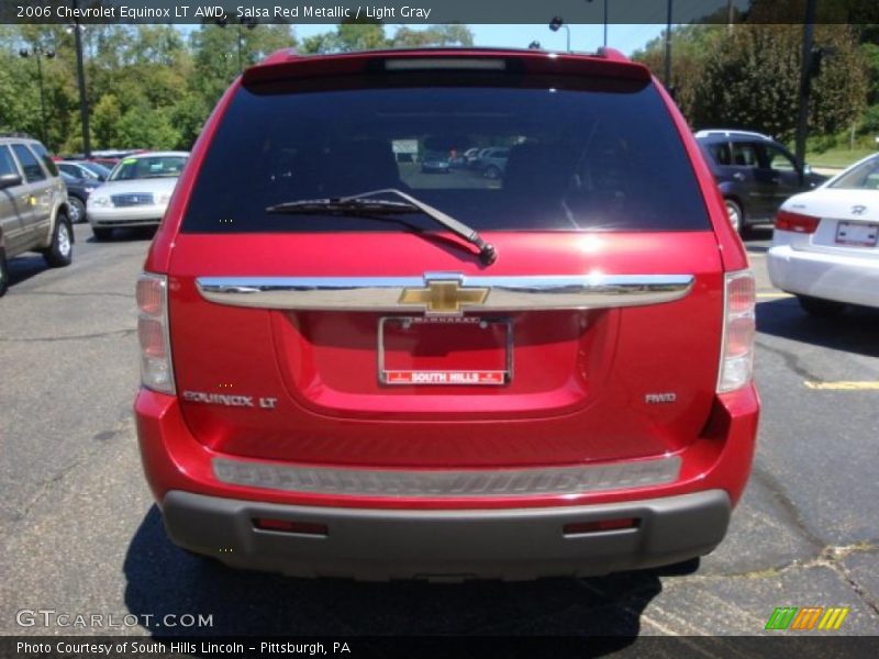 Salsa Red Metallic / Light Gray 2006 Chevrolet Equinox LT AWD