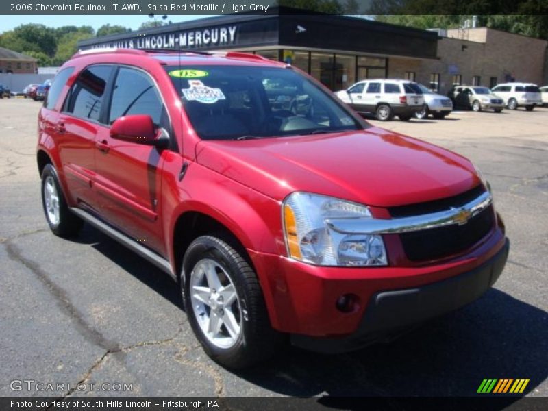 Salsa Red Metallic / Light Gray 2006 Chevrolet Equinox LT AWD