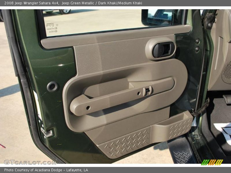 Jeep Green Metallic / Dark Khaki/Medium Khaki 2008 Jeep Wrangler Sahara 4x4