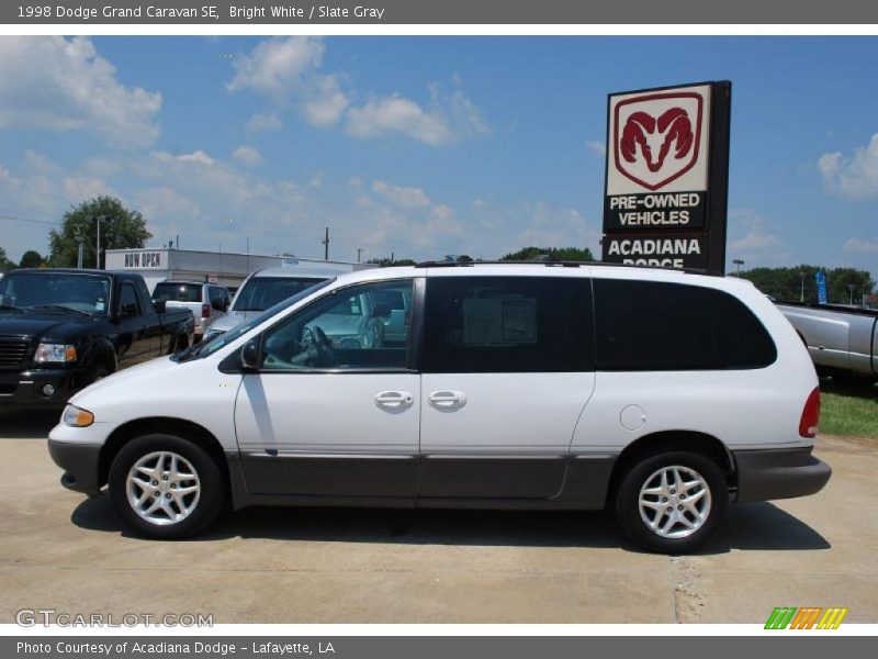 Bright White / Slate Gray 1998 Dodge Grand Caravan SE