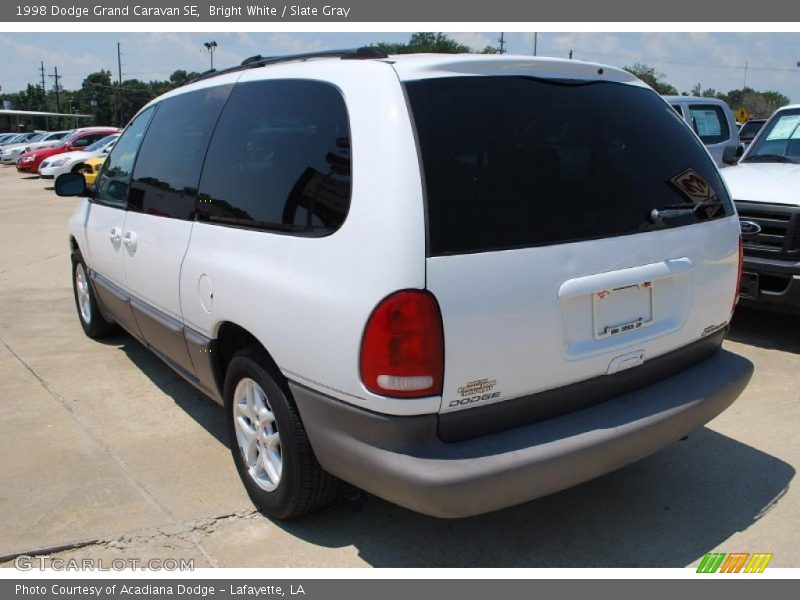 Bright White / Slate Gray 1998 Dodge Grand Caravan SE