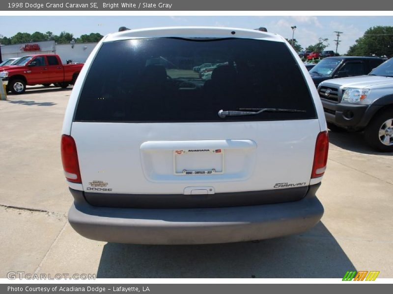 Bright White / Slate Gray 1998 Dodge Grand Caravan SE