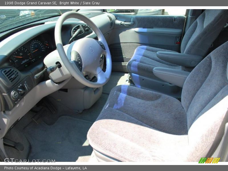Bright White / Slate Gray 1998 Dodge Grand Caravan SE