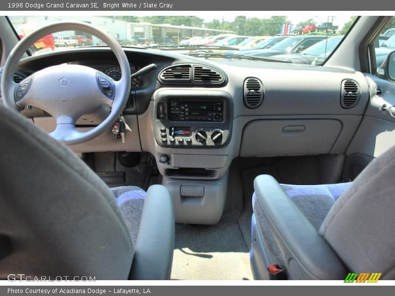 Bright White / Slate Gray 1998 Dodge Grand Caravan SE