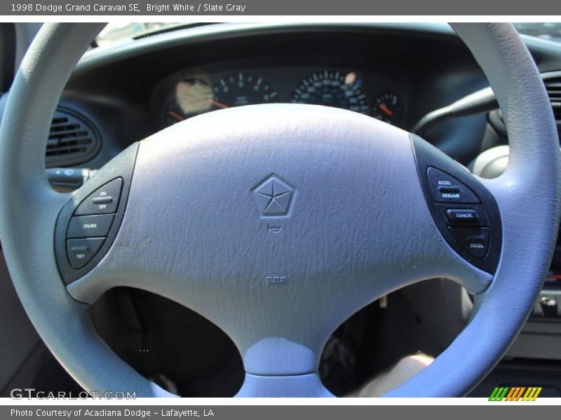 Bright White / Slate Gray 1998 Dodge Grand Caravan SE