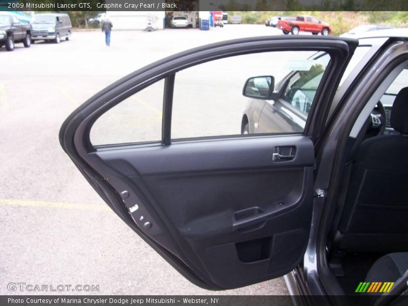 Graphite Gray Pearl / Black 2009 Mitsubishi Lancer GTS
