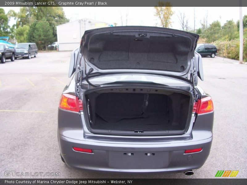 Graphite Gray Pearl / Black 2009 Mitsubishi Lancer GTS