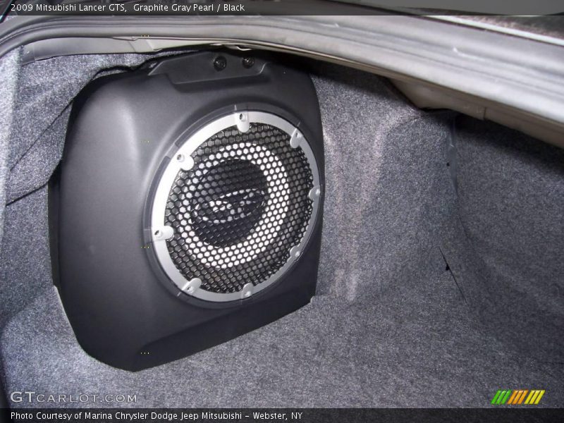 Graphite Gray Pearl / Black 2009 Mitsubishi Lancer GTS