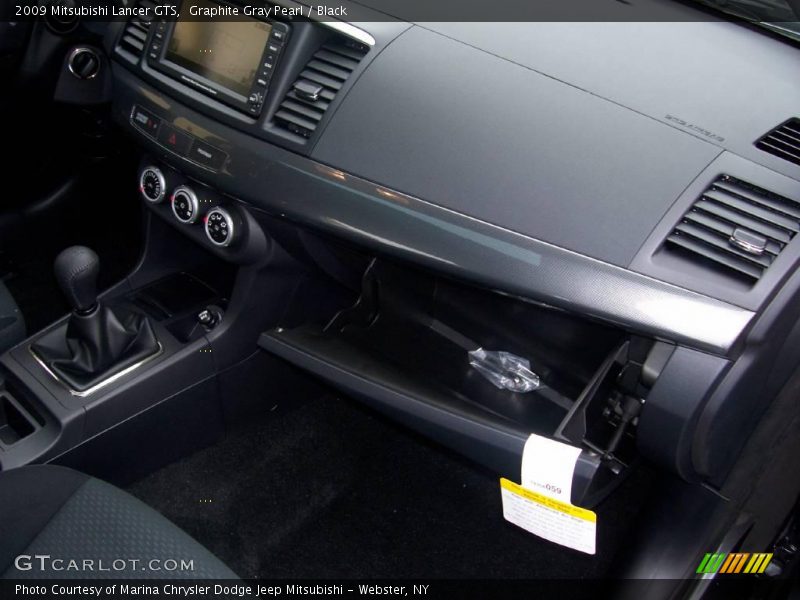 Graphite Gray Pearl / Black 2009 Mitsubishi Lancer GTS