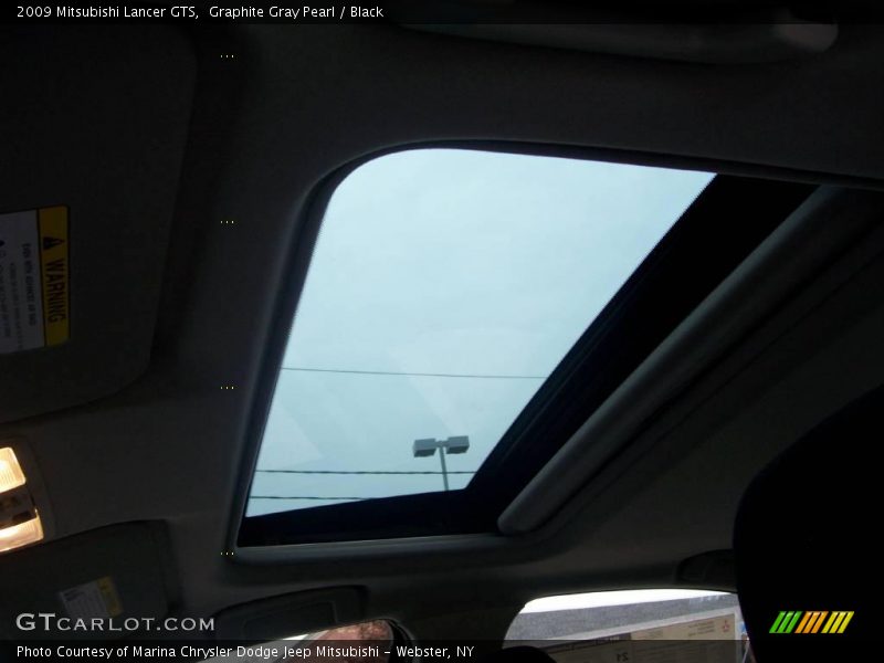 Graphite Gray Pearl / Black 2009 Mitsubishi Lancer GTS
