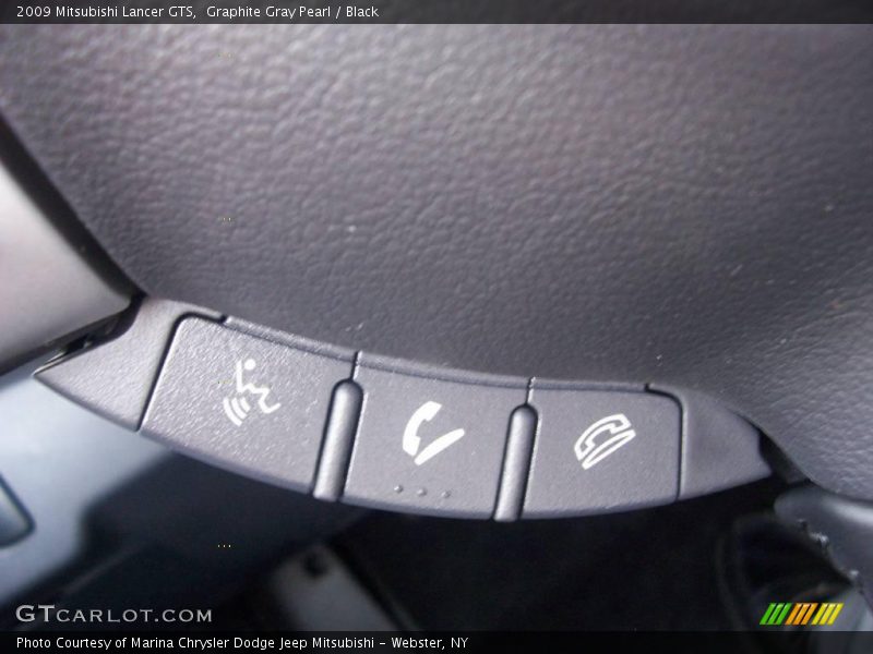 Graphite Gray Pearl / Black 2009 Mitsubishi Lancer GTS