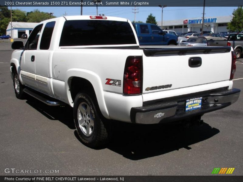 Summit White / Graphite 2001 Chevrolet Silverado 1500 Z71 Extended Cab 4x4