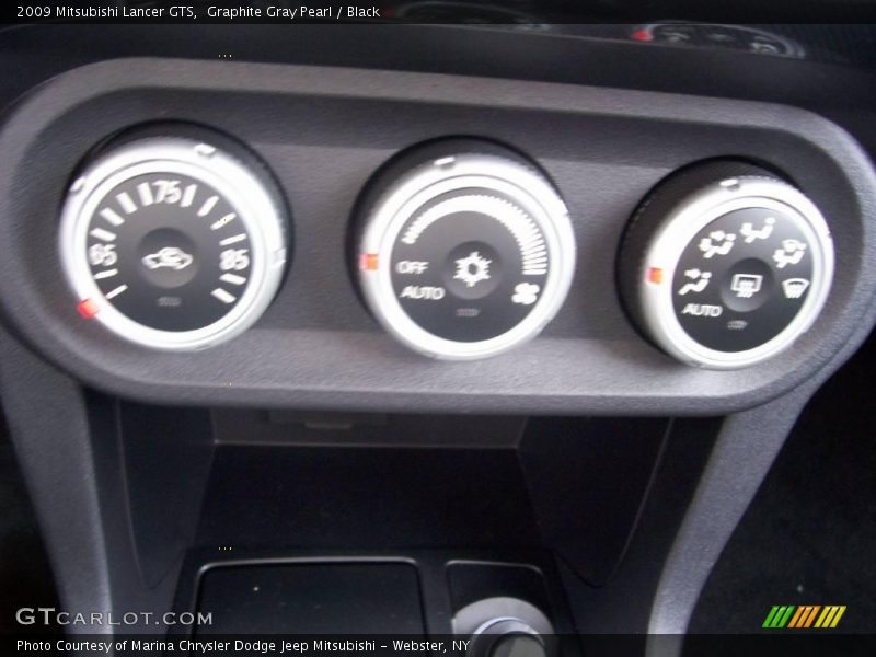 Graphite Gray Pearl / Black 2009 Mitsubishi Lancer GTS