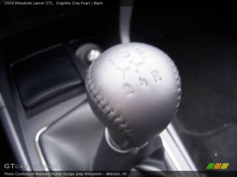 Graphite Gray Pearl / Black 2009 Mitsubishi Lancer GTS